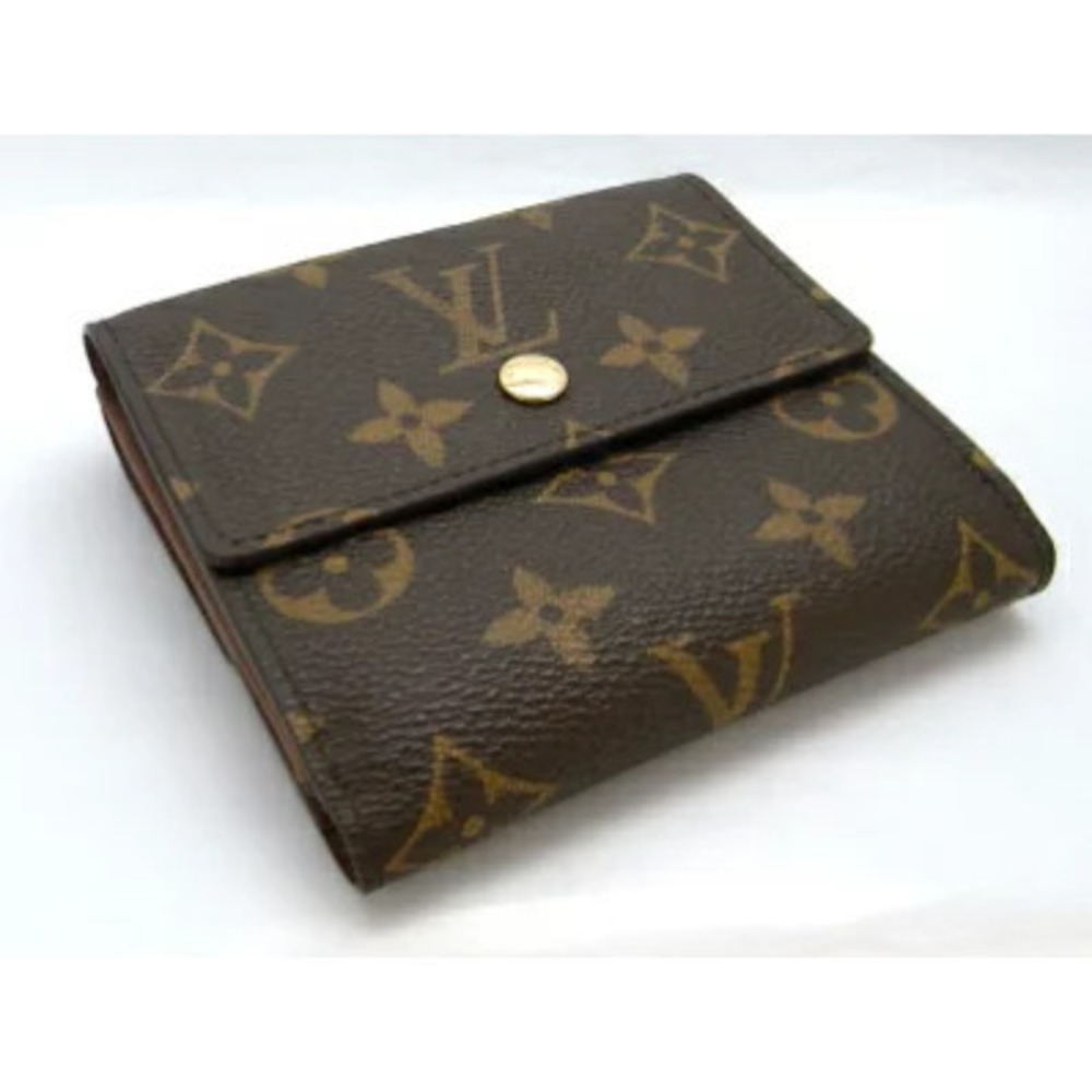 Louis Vuitton Wallet double snap closure Monogram Porte Monnaie Billet Carte